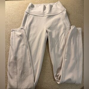 Bombshell Sportswear Beige Ribbed Leggings